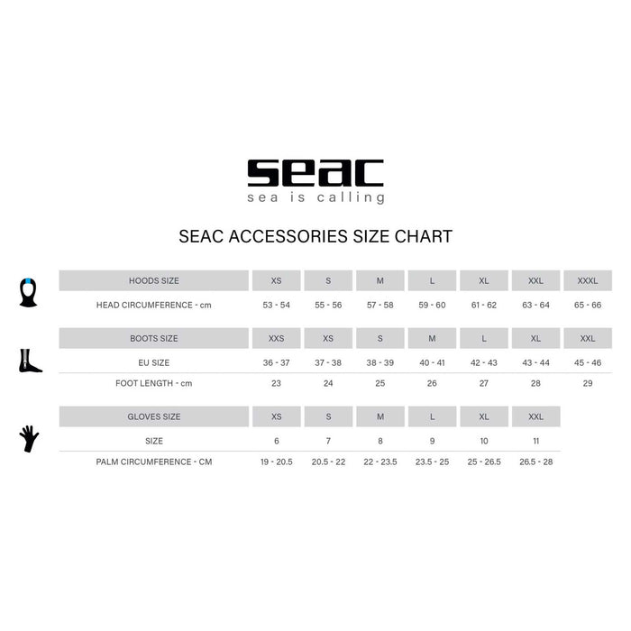 Chaussettes Standard Hd 2,5mm XL Seac 0403-05
