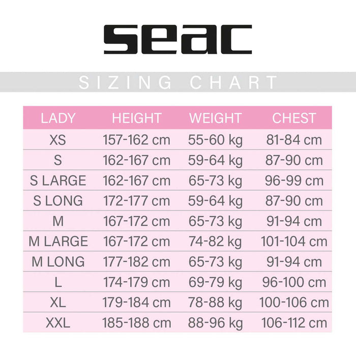 Combinaison de plongée Space Femme 5mm S Seac 1-117-S