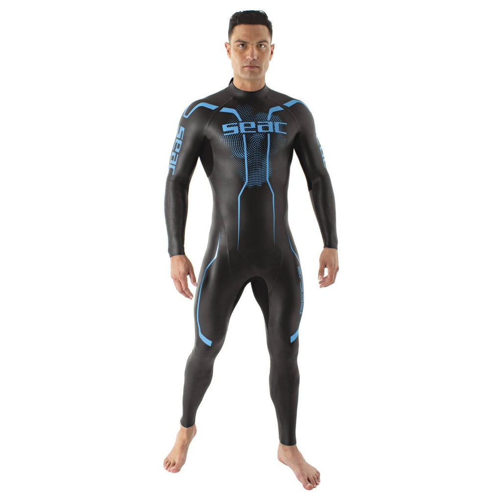 Combinaison de plongée Pace Homme 2,5-3,5mm Noir-Bleu S Seac 1-133-S