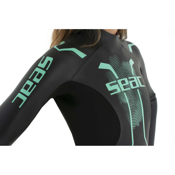 Combinaison de plongée Pace Femme 2,5-3,5mm Noir-Turquoise M Seac 1-134-M