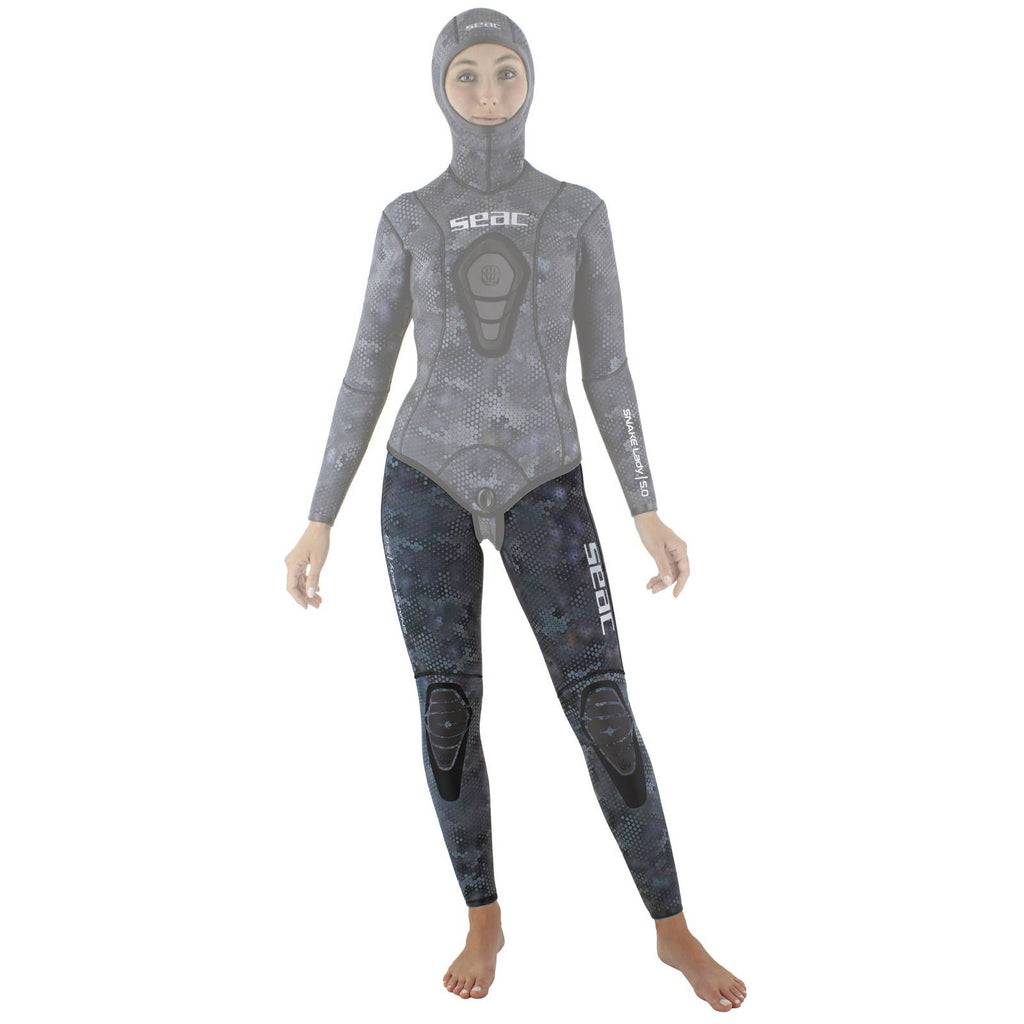 Pantalon de combinaison Snake Femme 5mm Camouflage M Seac 1-147-M