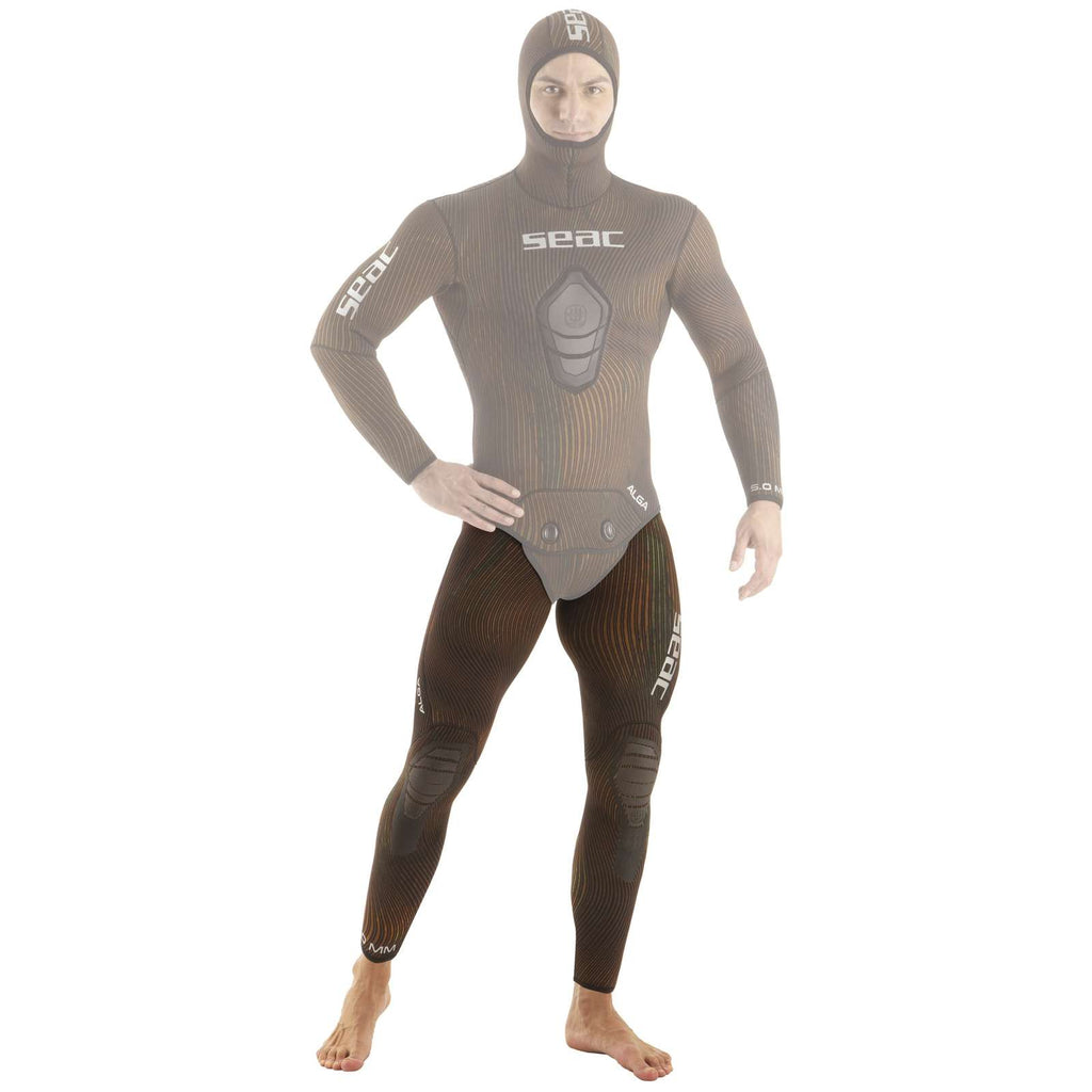 Pantalon de combinaison Alga homme 3 mm marron XXL Seac 1-162-XXL