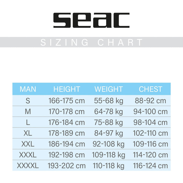 Combinaison Relax Short homme 2,2 mm XL Seac 1-39-XL