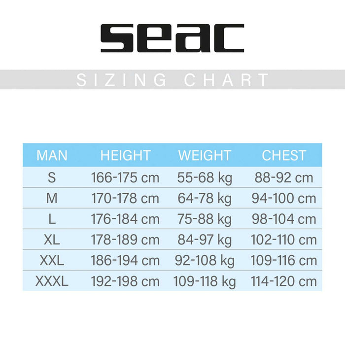 Combinaison Royale Homme 5mm Noire XXL Seac 1-83-XXL