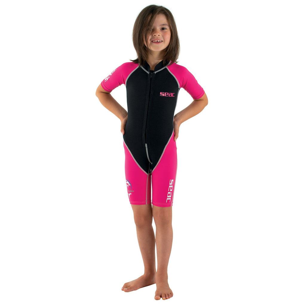 Shorty Dauphin Fille 1,5mm Rose 5 Ans Seac 1-88-5A