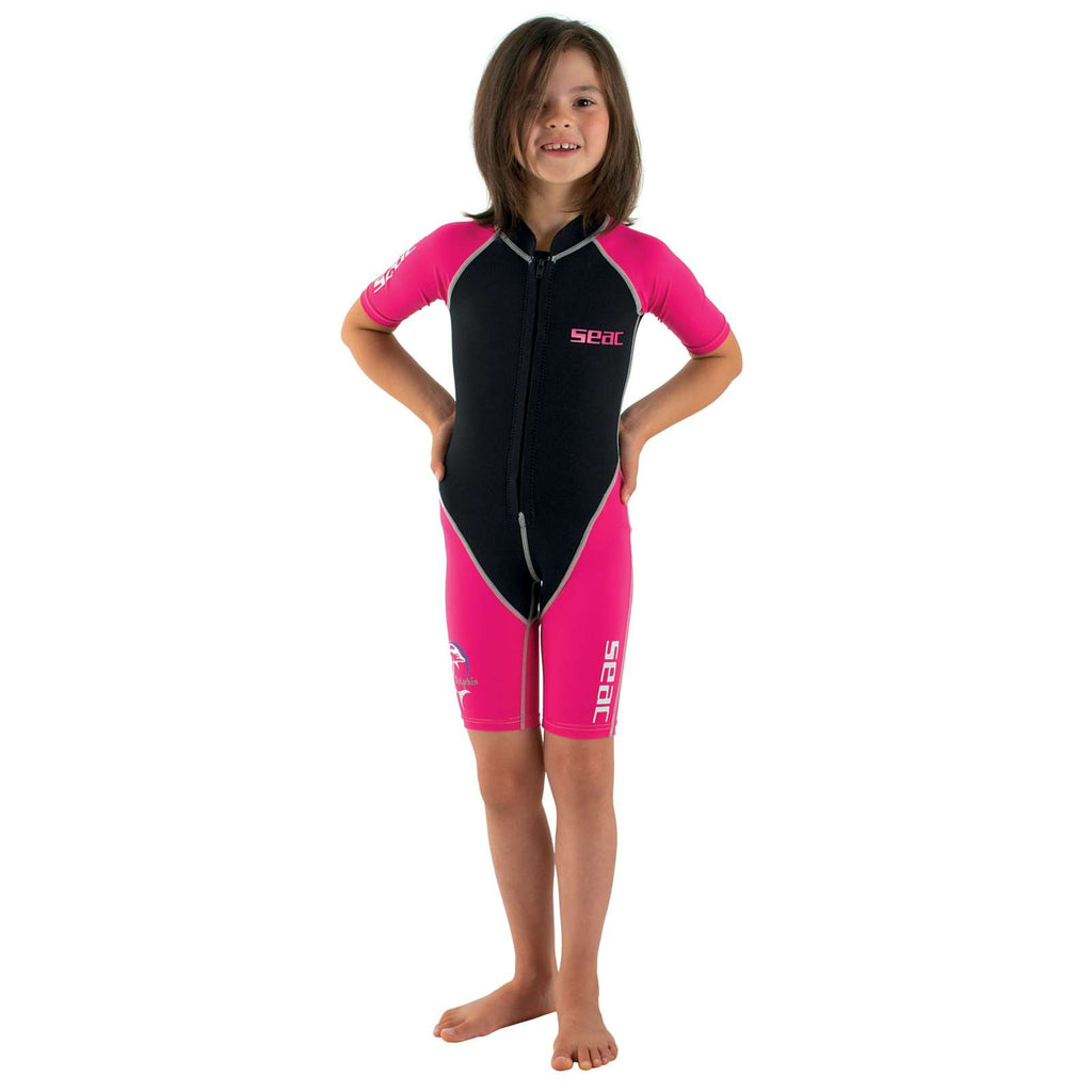 Shorty Dauphin Fille 1,5mm Rose 7 Ans Seac 1-88-7A