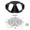 Masque de plongée noir mat Marlin 10300