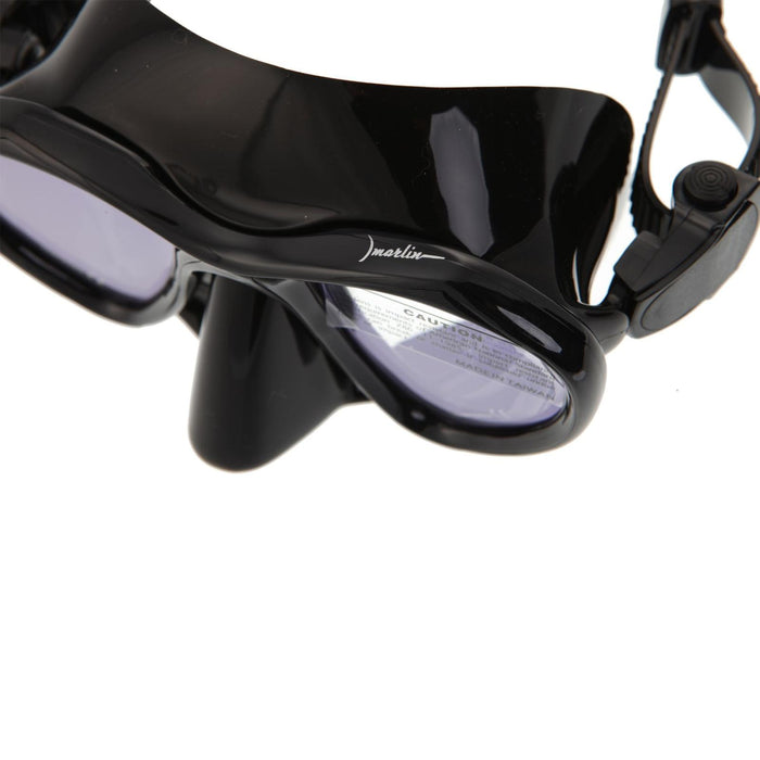 Masque de chasse sous-marine Hunter noir avec verres jaunes miroités Marlin 10304