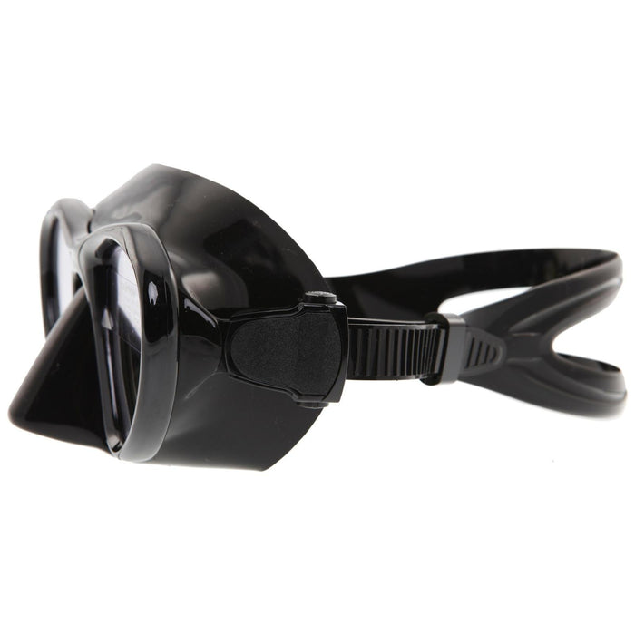 Masque de chasse sous-marine Hunter noir avec verres jaunes miroités Marlin 10304