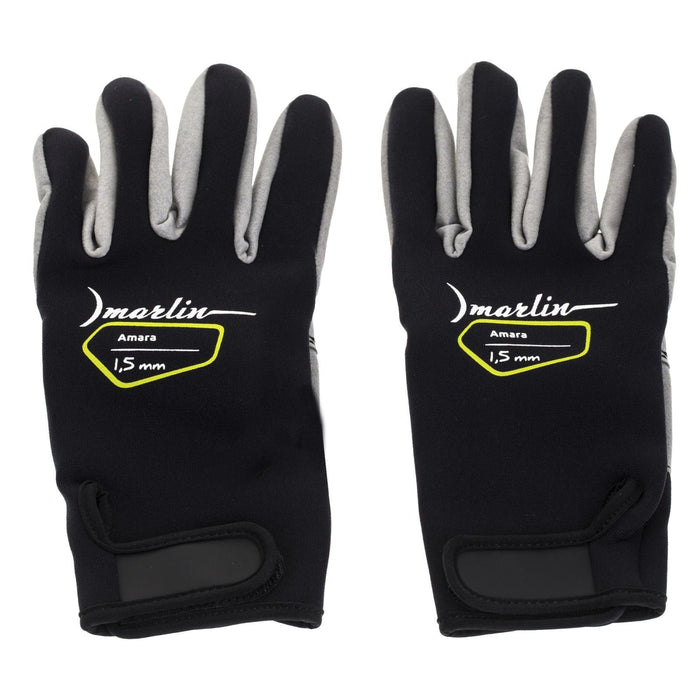 Gants de plongée Amara 1.5mm Noir-Gris Taille L Marlin 1096038