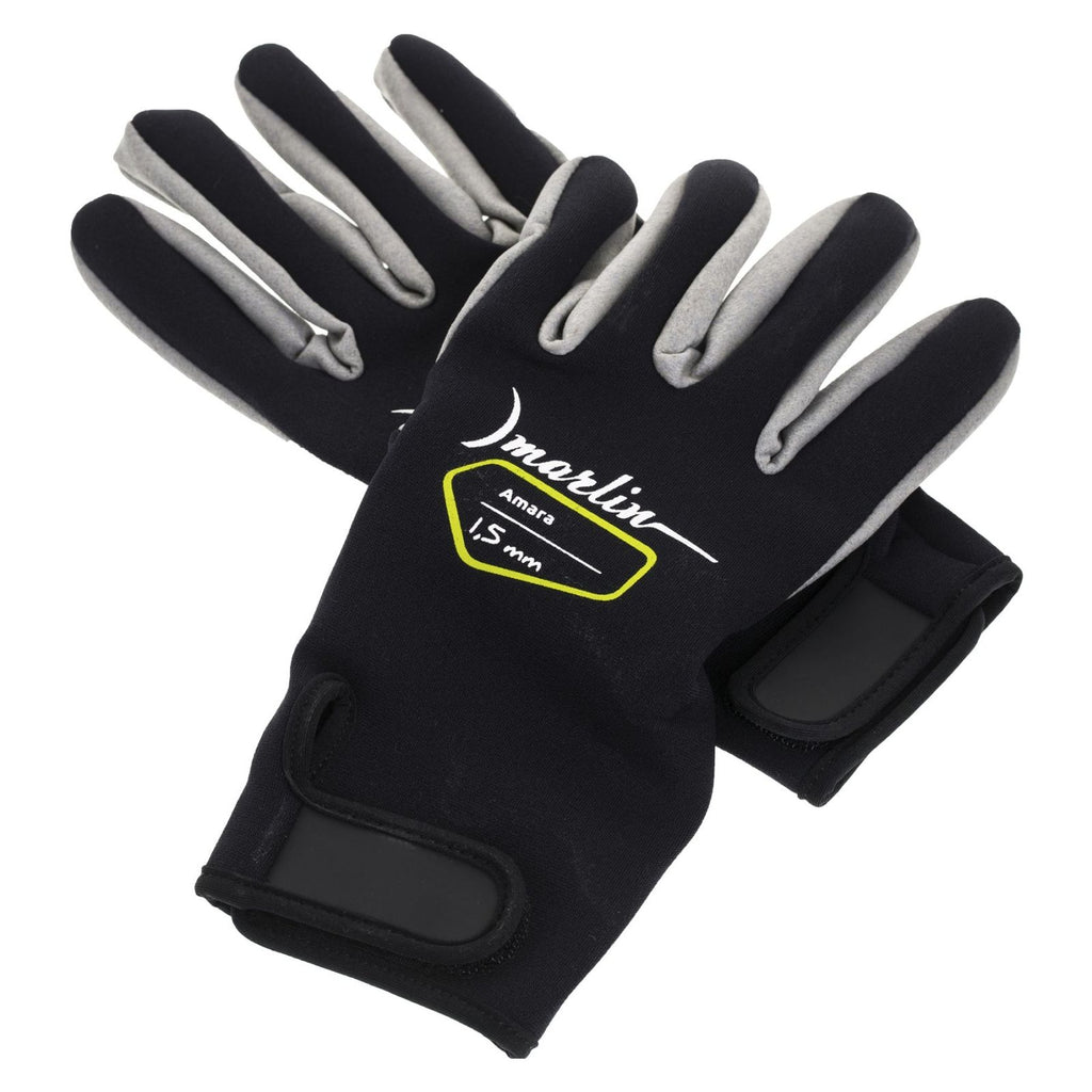 Gants de plongée Amara 1.5mm Noir-Gris Taille S Marlin 1096042