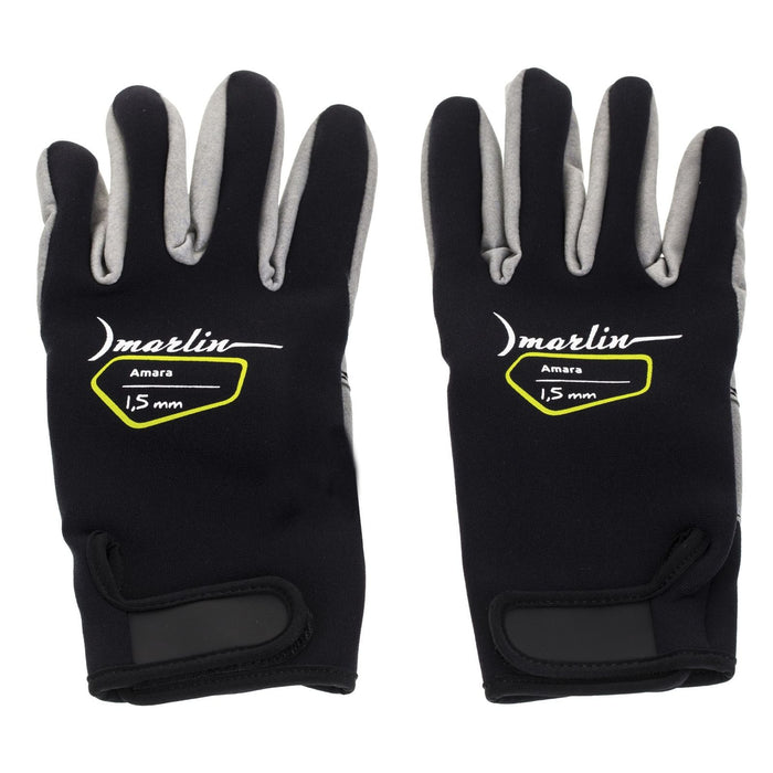 Gants de plongée Amara 1.5mm Noir-Gris Taille S Marlin 1096042