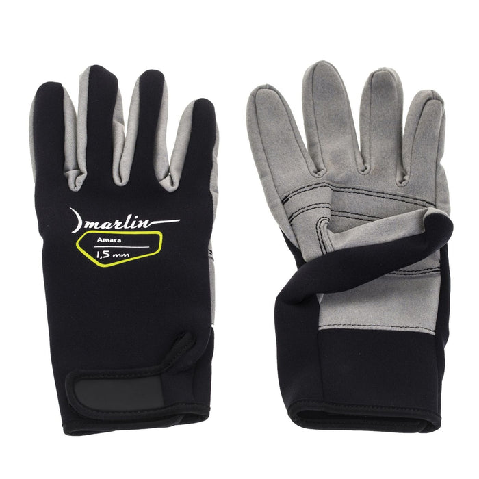 Gants de plongée Amara 1.5mm Noir-Gris Taille S Marlin 1096042