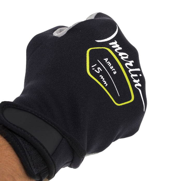 Gants de plongée Amara 1.5mm Noir-Gris Taille S Marlin 1096042
