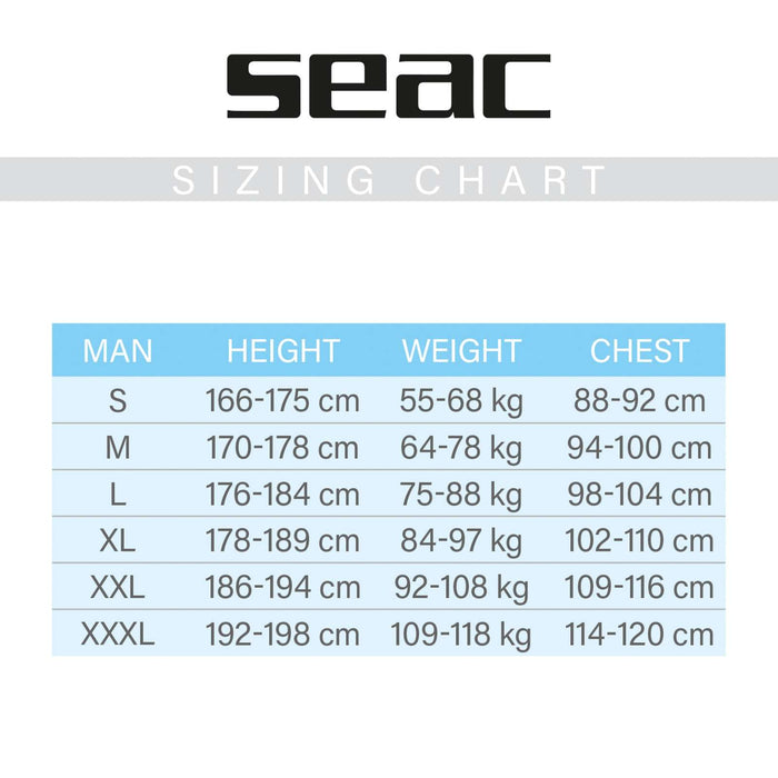 Gilet court Homme 2,5mm M Seac 11-4-M