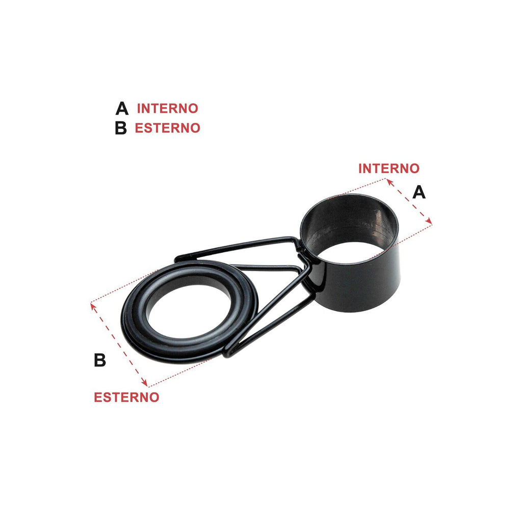 Guide de canne Bsveg Noir 16,5-20mm Expert Prédateur 11033