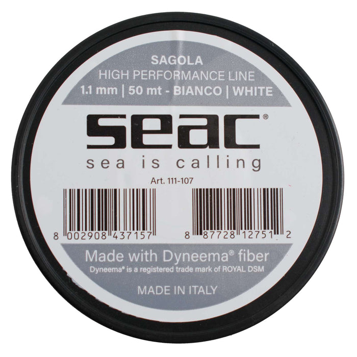 Noyau Dyneema Blanc 50m 1,1mm Seac 111-107