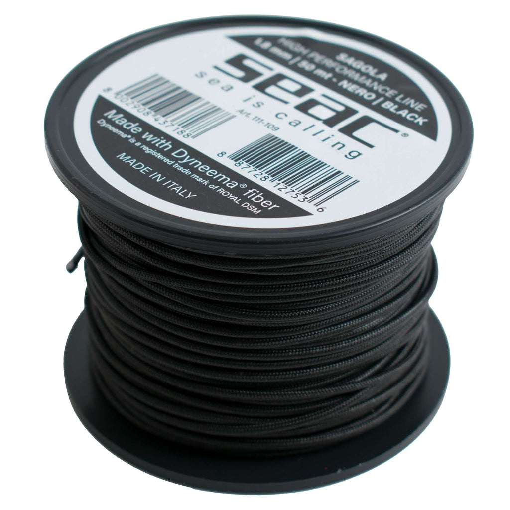 Noyau Dyneema Noir 50m 1,8mm Seac 111-109N