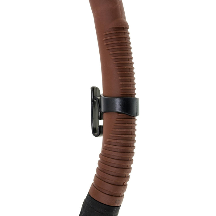 Tube de snorkel noir mat marron Marlin 11231