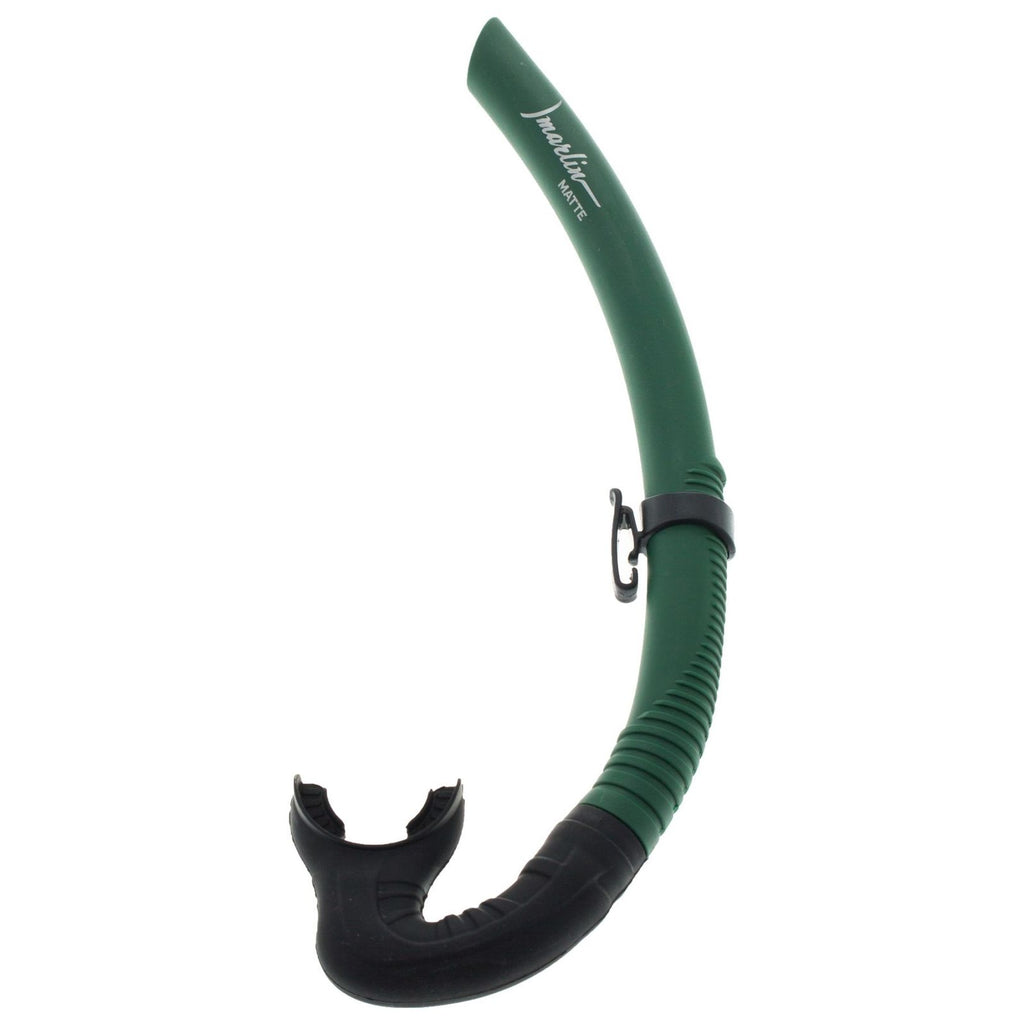 Tube de snorkel noir mat vert Marlin 11232