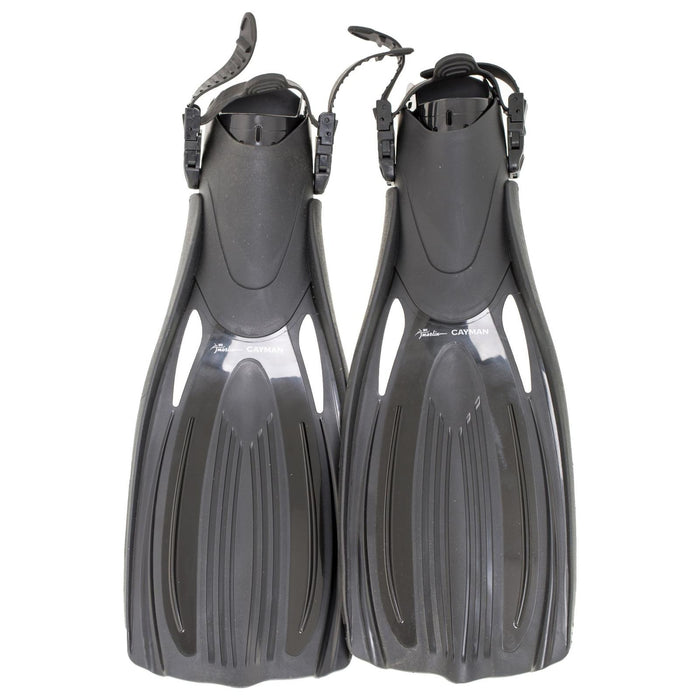 Palmes de plongée Cayman à Talon Ouvert Noir Taille XL-47-48,5 Marlin 11265