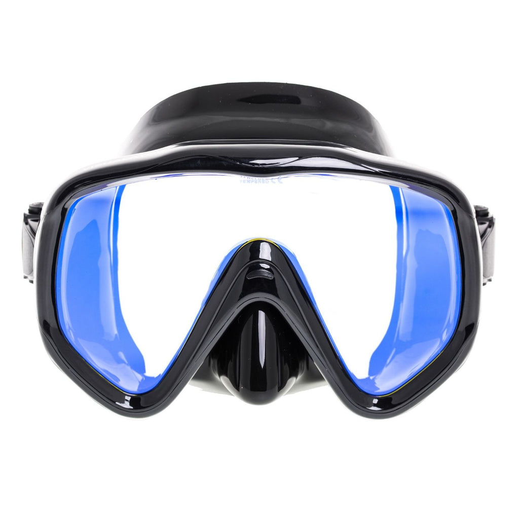 Masque de plongée Visualator noir avec verres jaunes miroités Marlin 11423