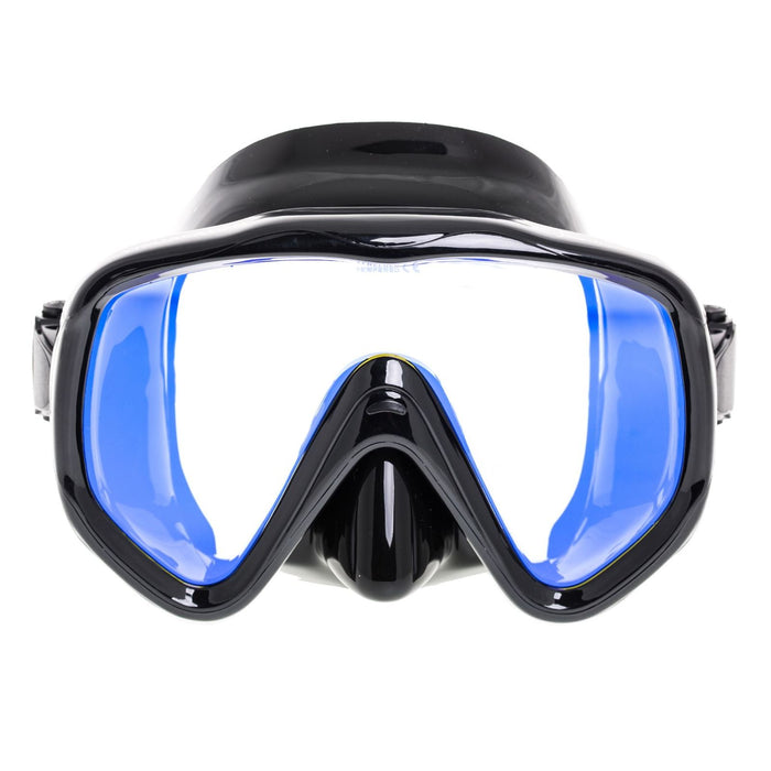 Masque de plongée Visualator noir avec verres jaunes miroités Marlin 11423