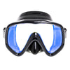 Masque de plongée Visualator noir avec verres jaunes miroités Marlin 11423