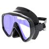 Masque de plongée Visualator noir avec verres jaunes miroités Marlin 11423
