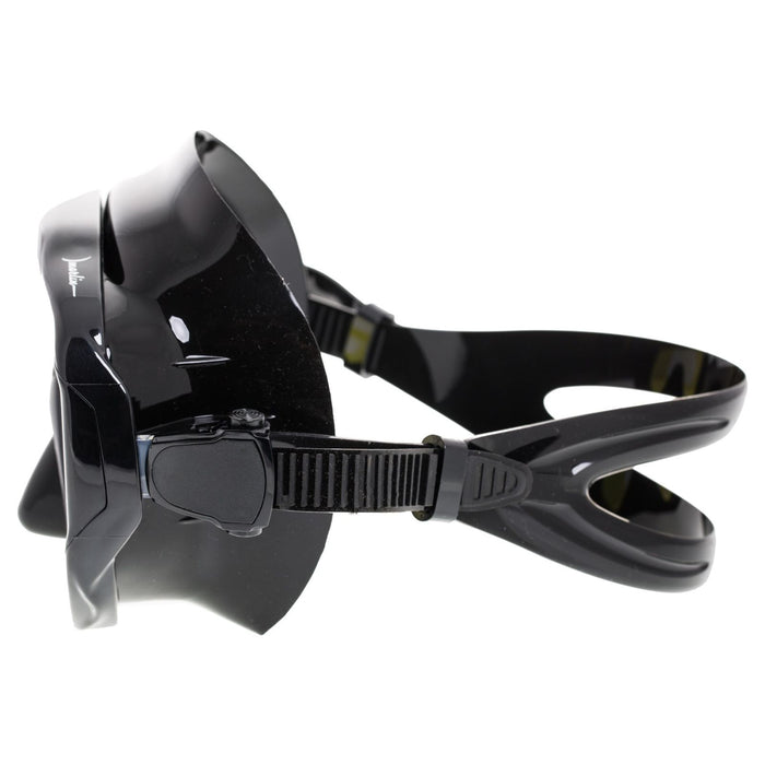 Masque de plongée Visualator noir avec verres jaunes miroités Marlin 11423