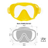 Masque de plongée sans cadre Duo Yellow Marlin 11536