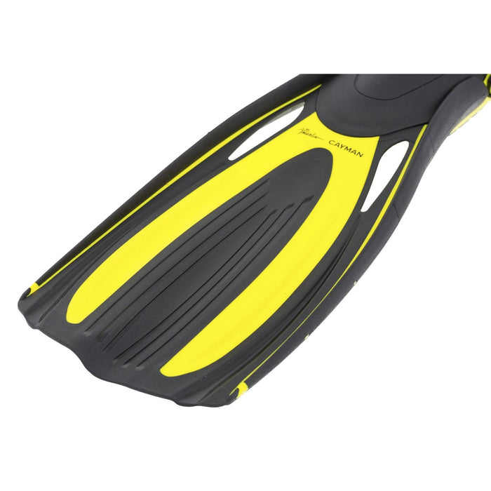 Palmes de plongée Cayman à Talon Ouvert Jaune Taille L-44,5-46 Marlin 11544