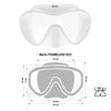 Masque de plongée Frameless Duo Blanc Marlin 117428
