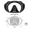 Masque de Snorkeling Frameless Evo Noir Marlin 117439