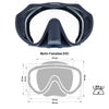 Masque de Snorkeling Frameless Evo Bleu Foncé Marlin 117440