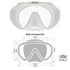 Masque de Snorkeling Frameless Evo Blanc Marlin 117441