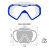 Masque de snorkeling Look Enfants Bleu-Transparent Marlin 117442