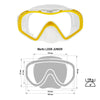 Masque de snorkeling Look Enfants Jaune-Transparent Marlin 117444