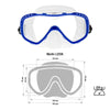 Masque de plongée Look Bleu-Transparent Marlin 117445