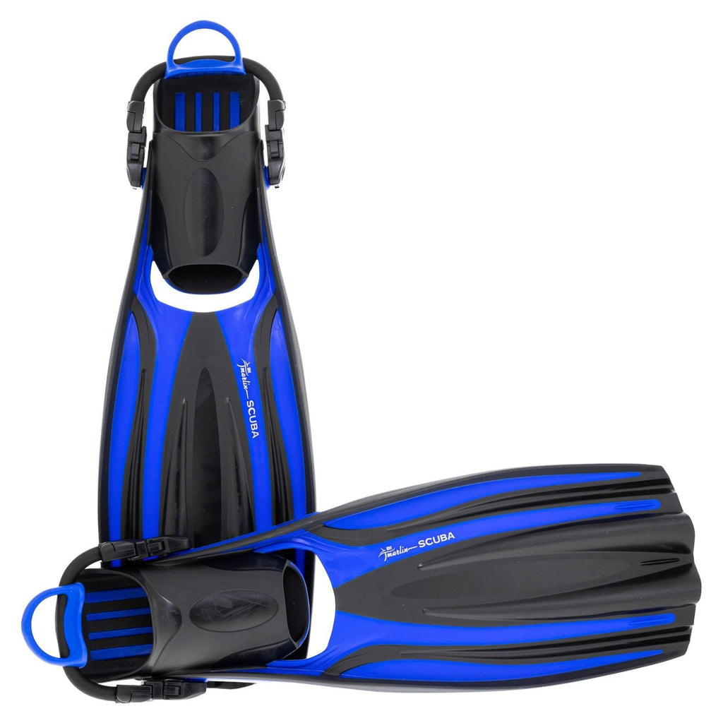 Palmes de plongée Scuba Ebs Bleue Taille L-44,5-49 Marlin 117452