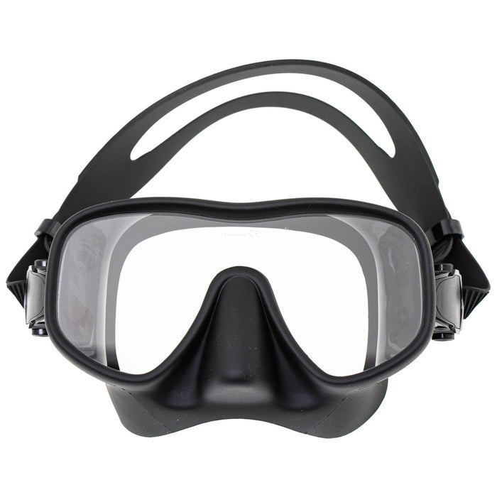 Masque de chasse sous-marine sans cadre noir mat Marlin 117472
