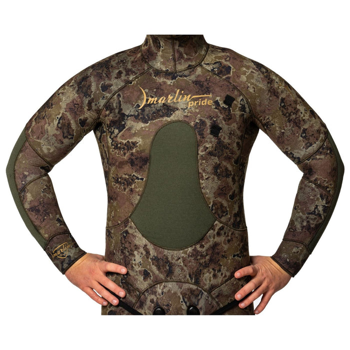 Combinaison de chasse sous-marine Pride 9mm Vert-Camouflage Taille LX Marlin 117575