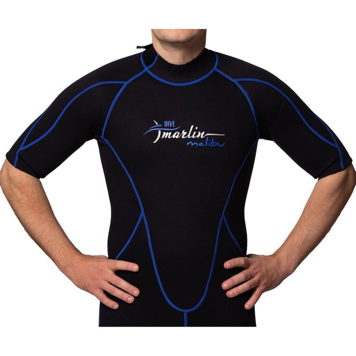 Shorty combinaison Malibu Homme 2.5mm Noir-Bleu Taille XXL Marlin 117608