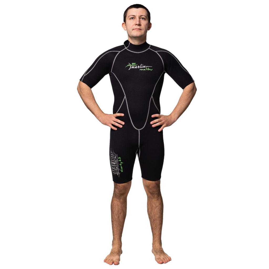 Shorty combinaison Malibu Homme 2.5mm Noir-Argent Taille M Marlin 117611