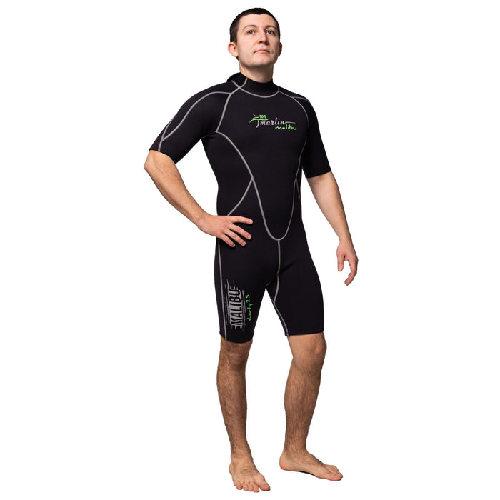 Shorty combinaison Malibu Homme 2.5mm Noir-Argent Taille M Marlin 117611