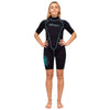Shorty combinaison Malibu Femme 2.5mm Noir-Aqua Bleu Taille M Marlin 117623