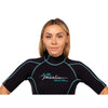 Shorty combinaison Malibu Femme 2.5mm Noir-Aqua Bleu Taille XS Marlin 117625