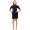 Shorty combinaison Malibu Femme 2.5mm Noir-Aqua Bleu Taille XL Marlin 117626