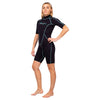 Shorty combinaison Malibu Femme 2.5mm Noir-Aqua Bleu Taille XL Marlin 117626