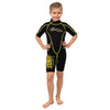 Combinaison shorty de snorkeling Malibu enfants 2,5mm noire-jaune taille S Marlin 117629